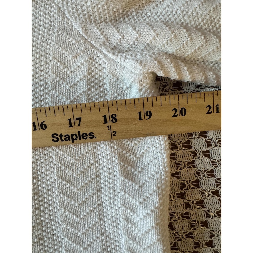 Christopher & Banks White Zip-Front Hooded Cardigan - Picture 6 of 13